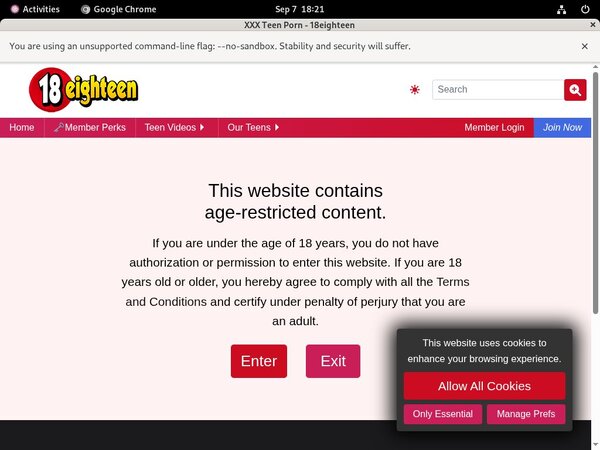 18eighteen.com Porn Pass
