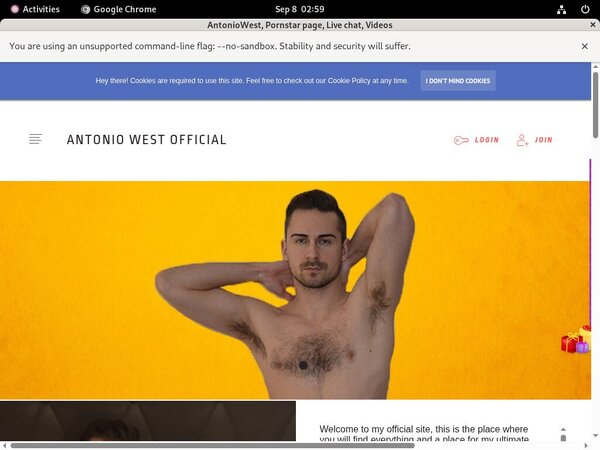 Antoniowestofficial.com Pic