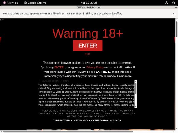 CBT And Ball Busting Segpay Discount