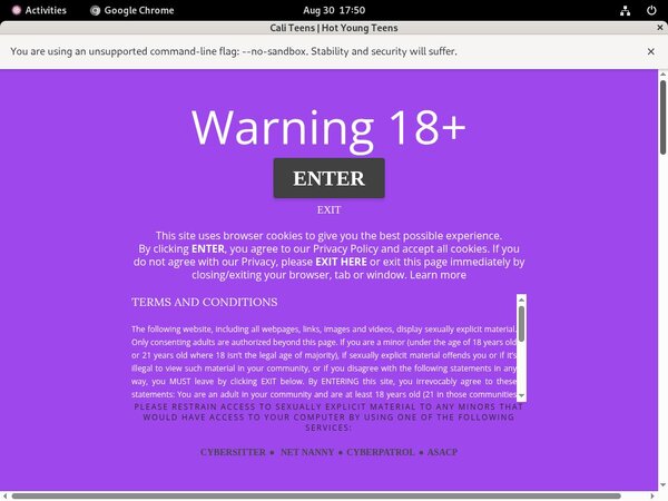 Cali Teens Web Billing