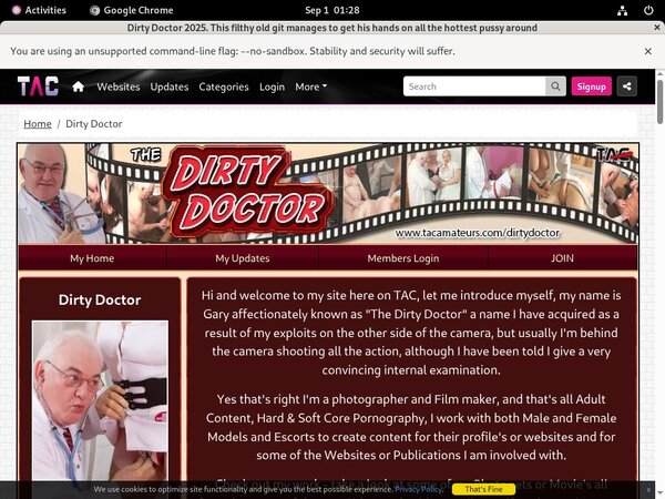 Dirty Doctor Web Site