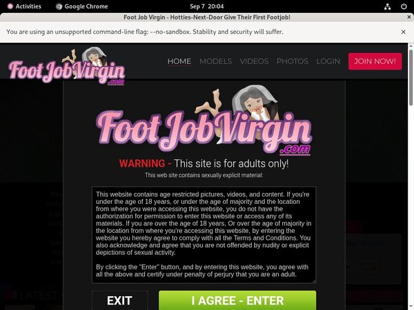 Footjobvirgin Free Pw