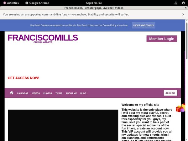FranciscoMills Login Password