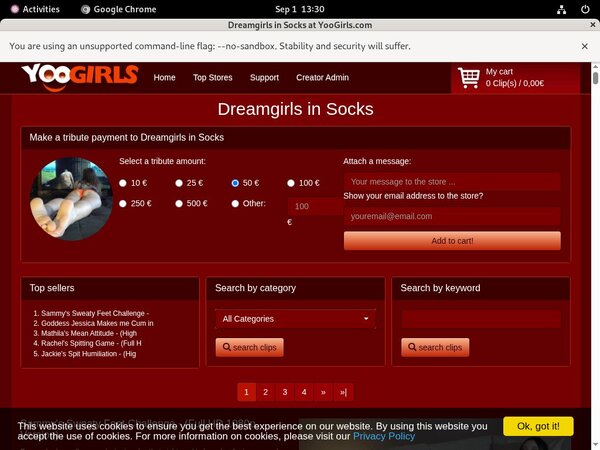 Free Account DreamgirlsInSocks