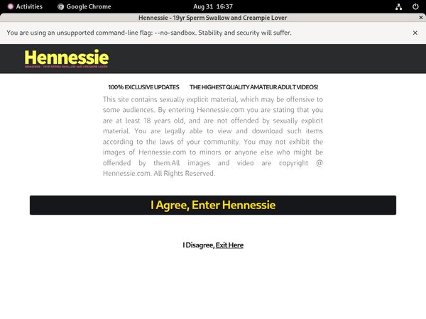 Hennessie User And Pass