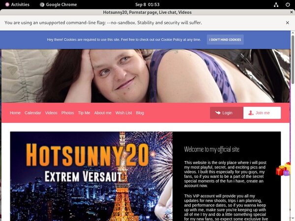 Hotsunny20.modelcentro.com Discount Signup