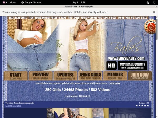 Jeans Babes Premium Account Login