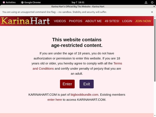 Join Karina Hart Free