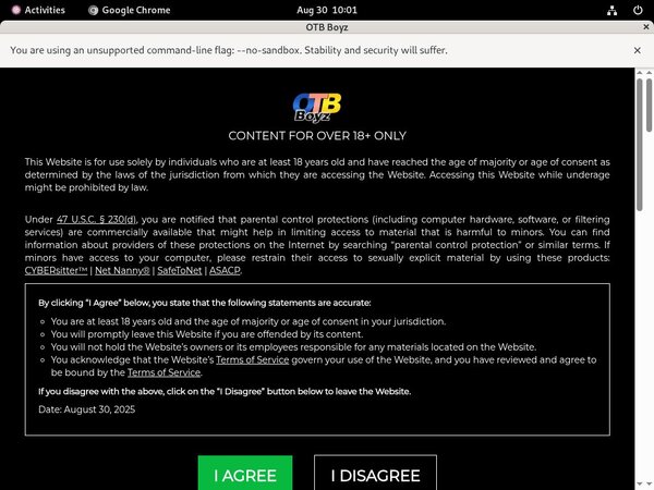 OTB Boyz Payment Page