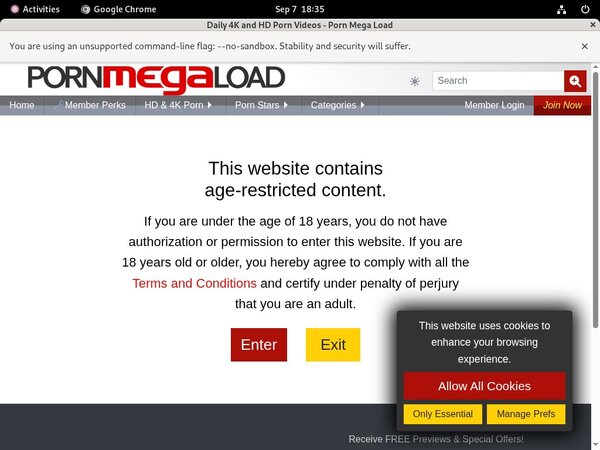 Pornmegaload Paysite