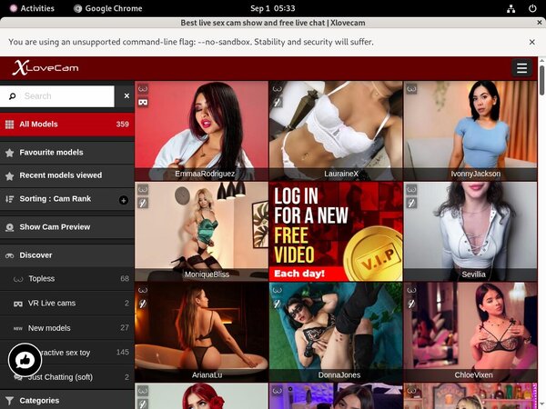 Premium Accounts Free Xlovecam