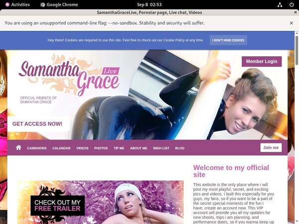 SamanthaGraceLive With Prepaid Card SamanthaGraceLive With Prepaid Card