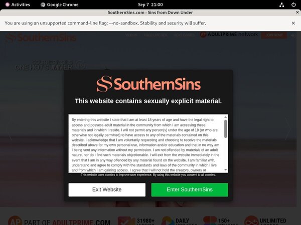 Southernsins.com Trial Member Southernsins.com Trial Member