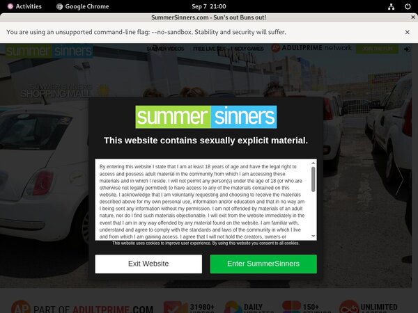 Summer Sinners Porn Pass