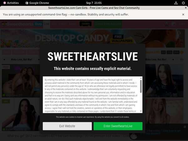 Sweetheartslive.com With ECheck Sweetheartslive.com With ECheck
