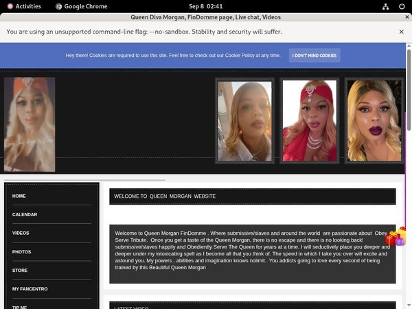 Thequeenmorgan.net Billing Page