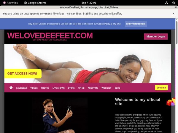 Welovedeefeet.com Member Trial