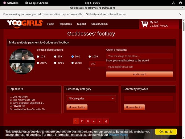 Goddessesfootboy Discount On
