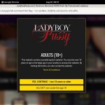 Ladyboy Pussy Login Codes